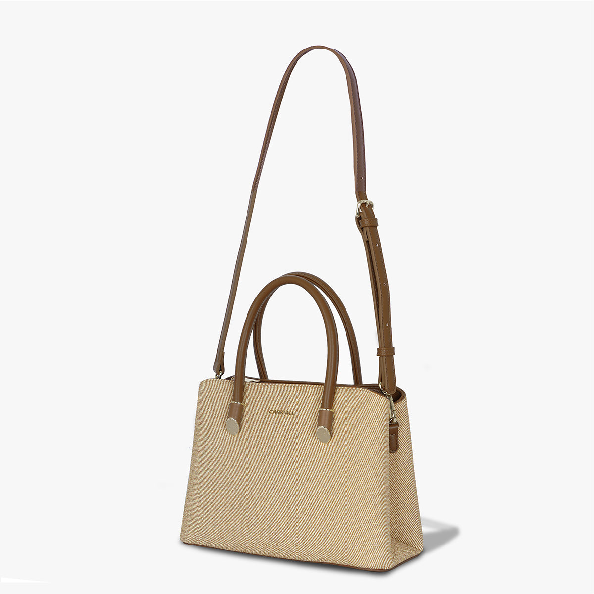 Carriall Ireen Womens Vegan Leather Handbag women & girls (Beige)