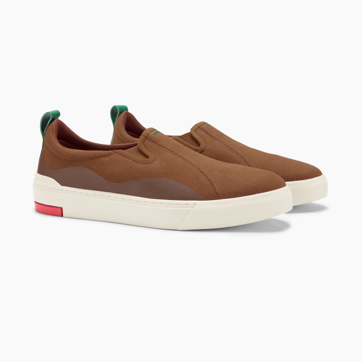 Enhanced Canvas Slip On Petichor Brown