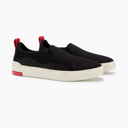 Enhanced Canvas Slip On Orca Black