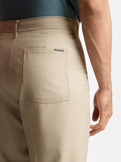 Korean Khaki Relaxed Fit Pintuck Pants