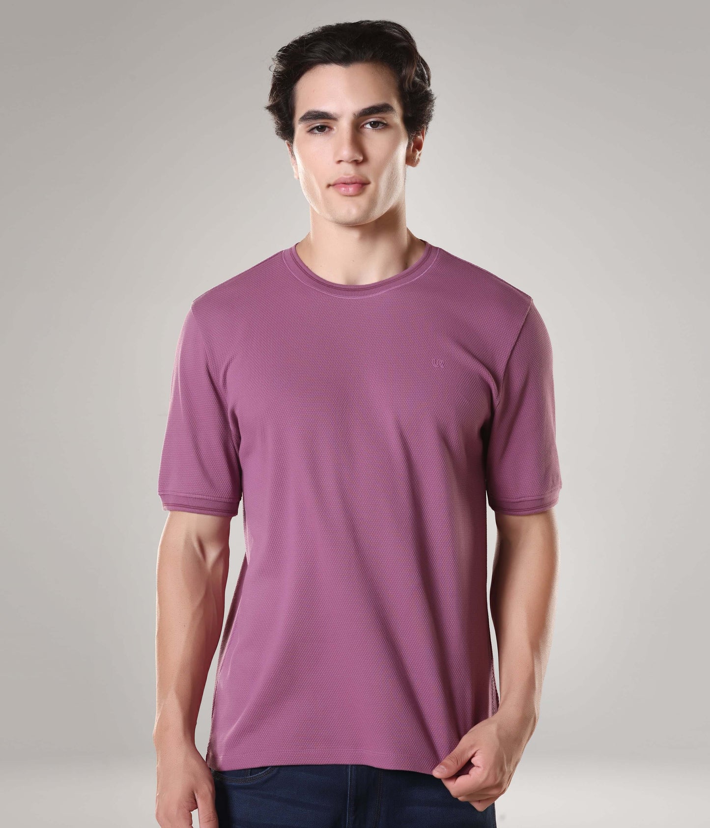 Crew Neck Tshirt |Cool Tech + UV Protectant + Anti Odour  DUSTYROSE