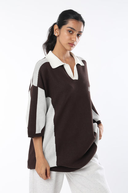 Mocha Knit Polo