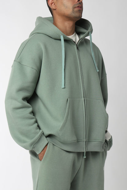 Sea Green Everyday Zipper Hoodie