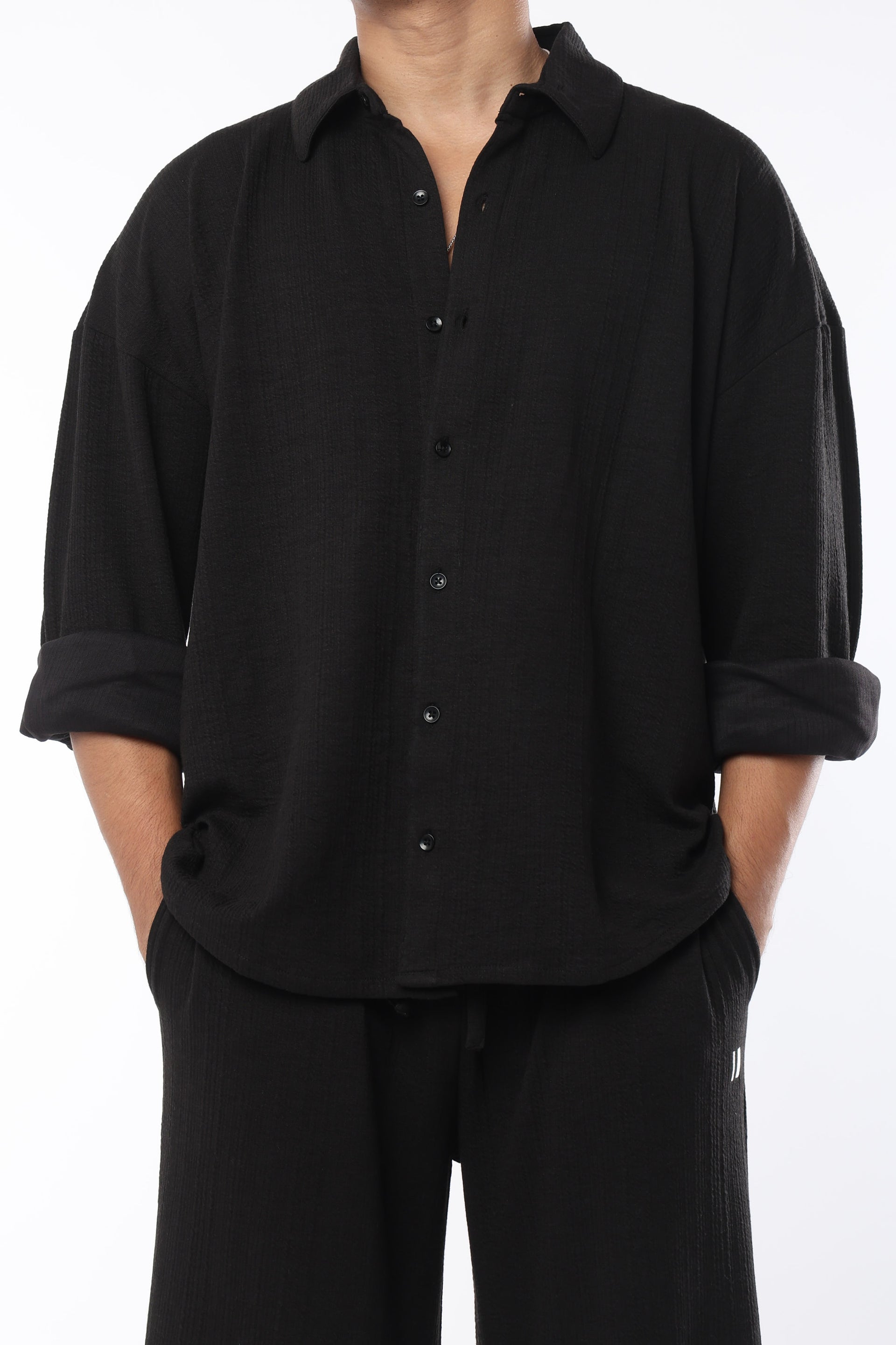 Crossknit Black Shirt | Chapter 2 at Broadway