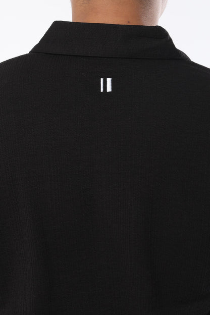 Crossknit Black Shirt