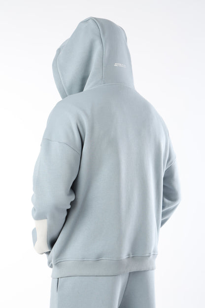 Pastel Blue Everyday Zipper Hoodie
