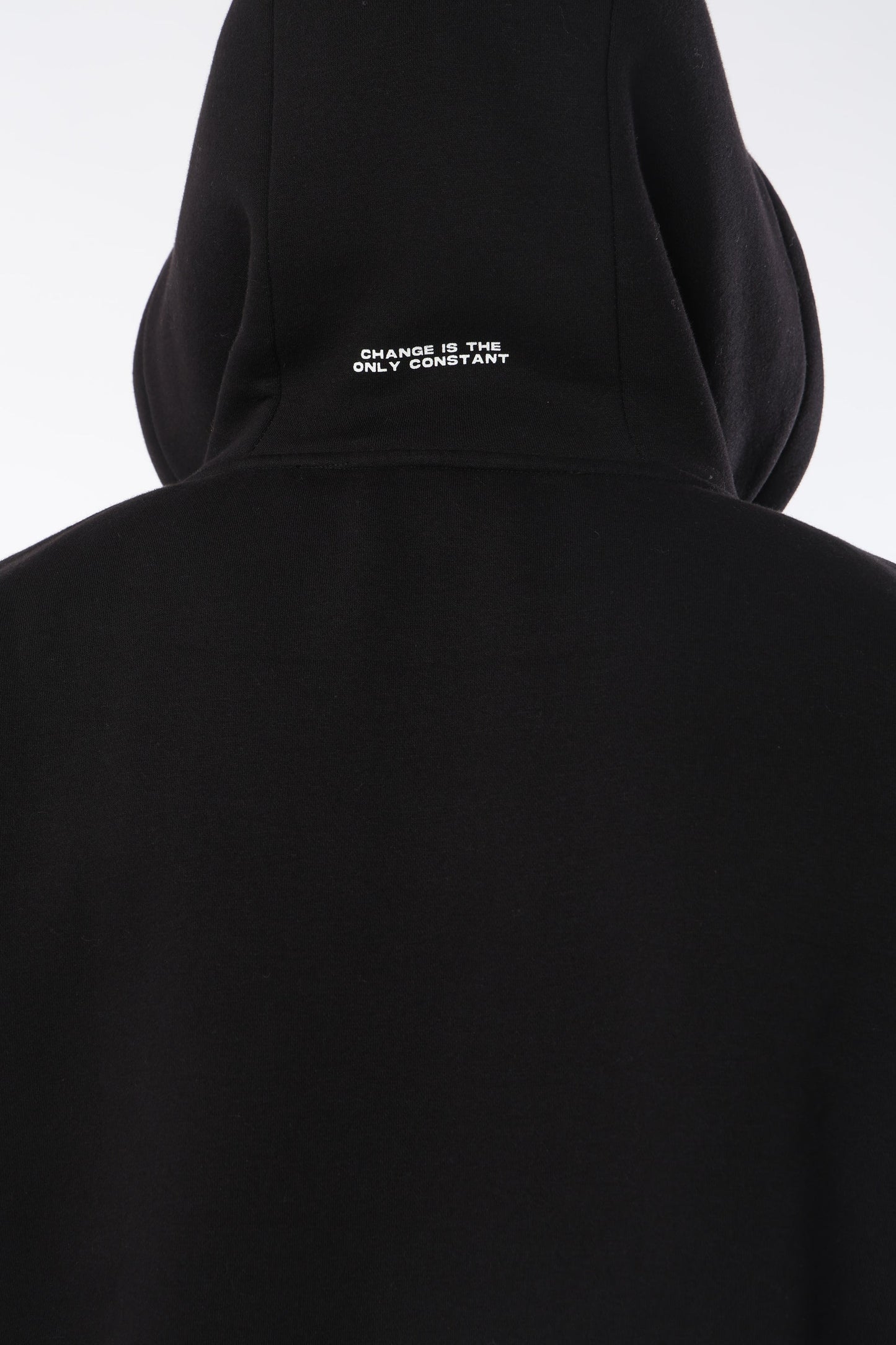 Black Everyday Zipper Hoodie