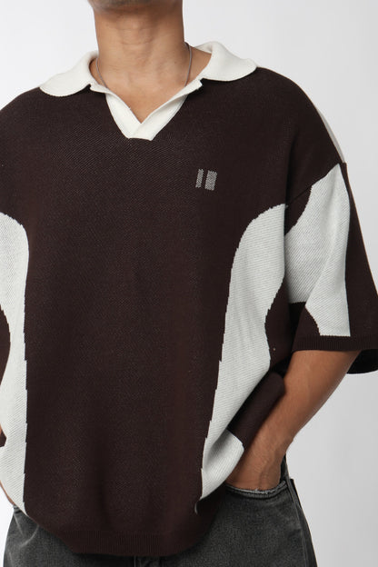 Mocha Knit Polo