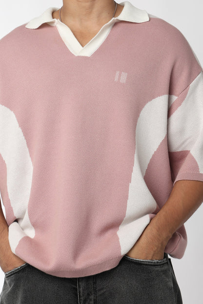 Mauve Knit Polo