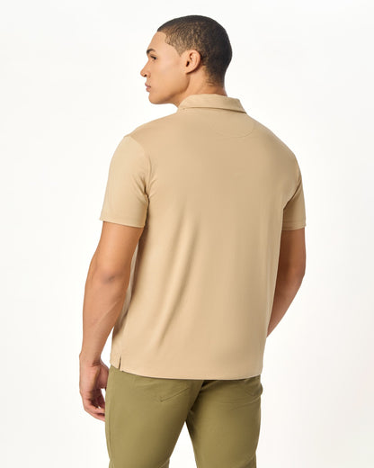 ARIN â€“ The Lucky Dove Beige Polo-Lustra Cotton