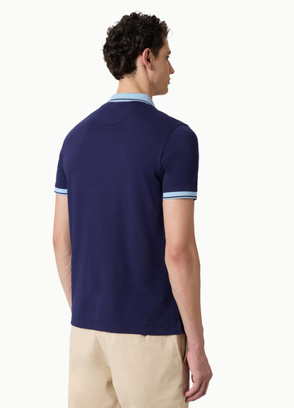 Azure Trim Polo Blue