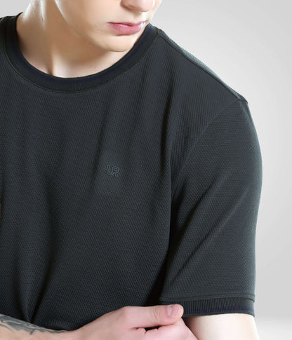 Crew Neck Tshirt |Cool Tech + UV Protectant + Anti Odour  OBSIDIANGREEN