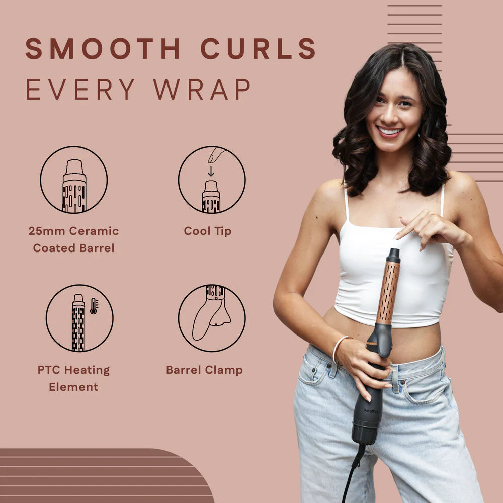 4 in 1 Hair Blow Brush | Dry, Curl & Volumize with Adjustable Heat