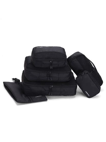 Carriall Black Packing Cubes (Set of 6)