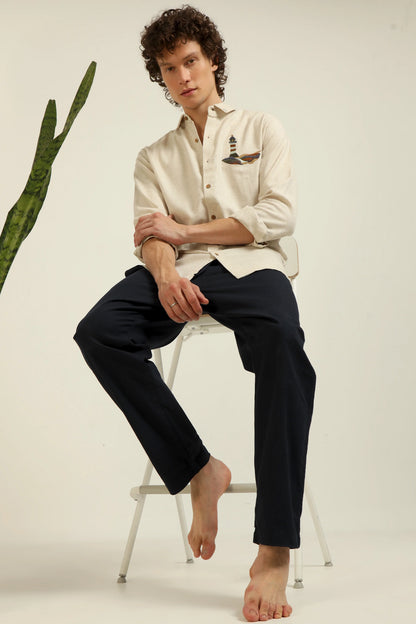 Lighthouse embroidery Shirt | Hamptons at Broadway