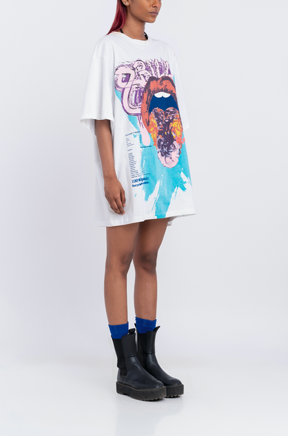 8 Billion Flavours' T-Shirt (White) | Huemn at Broadway