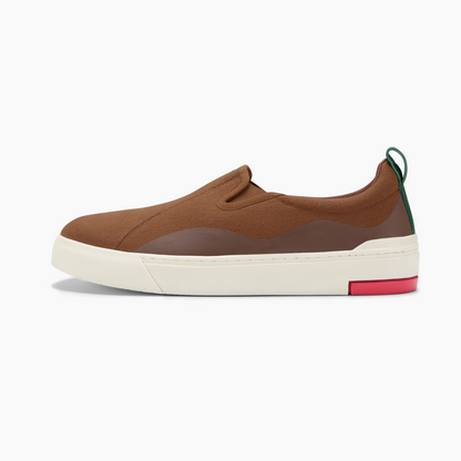 Enhanced Canvas Slip On Petichor Brown