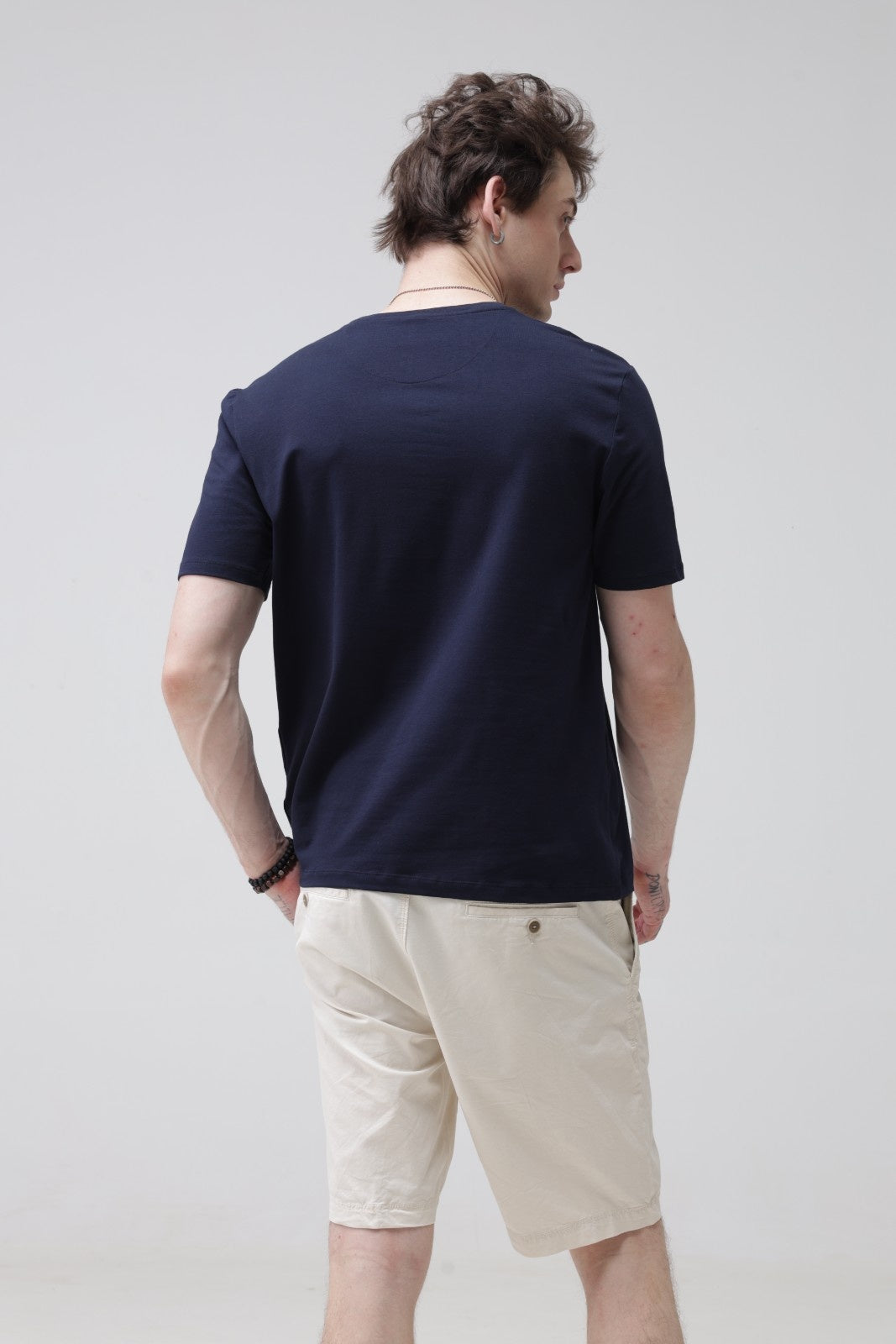 Crew Neck Tshirt | Anti Stain Anti Odor Water Repellent-BLUEMIST