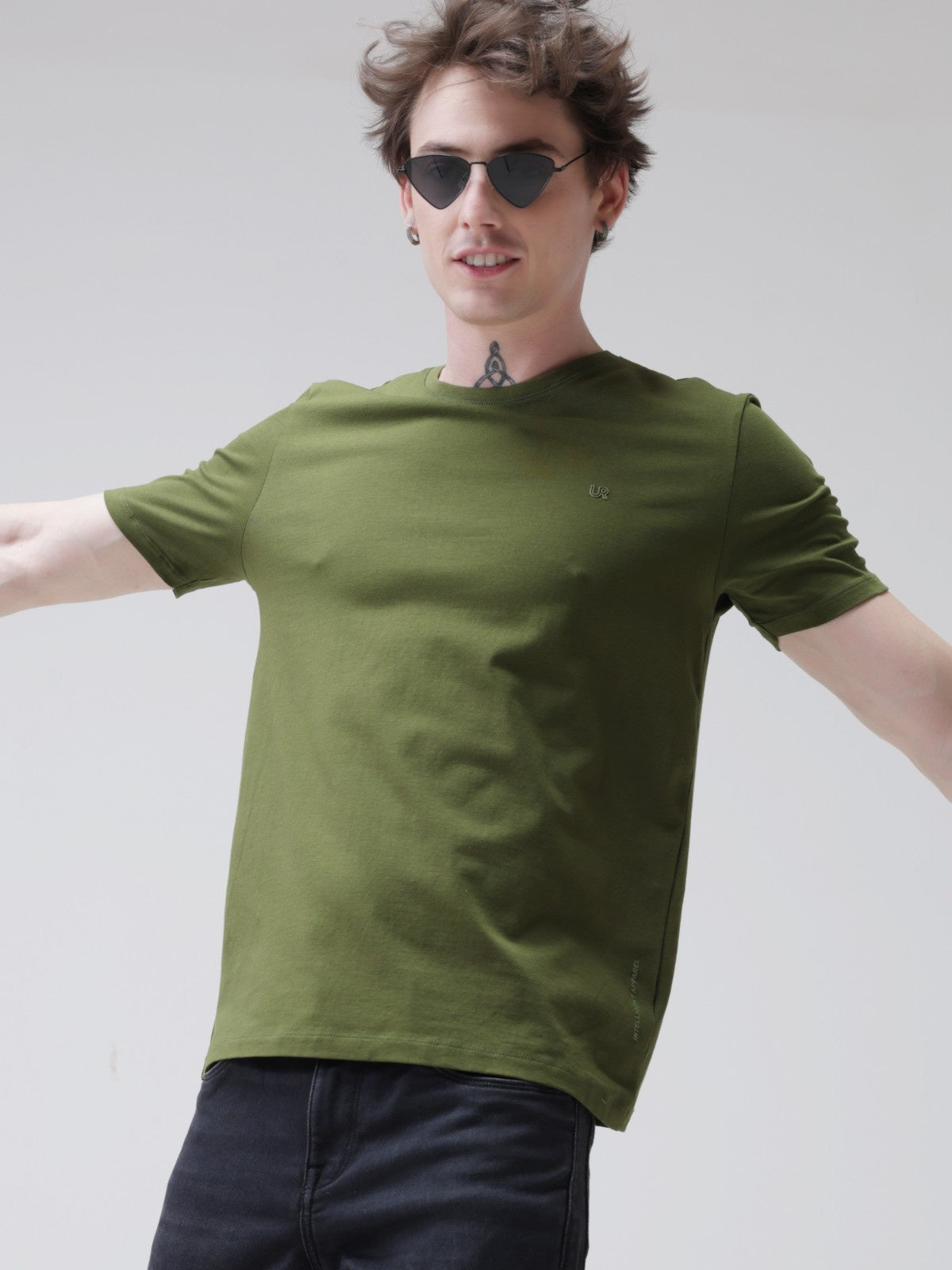 Crew Neck Tshirt | Anti Stain Anti Odor Water Repellent-DEW