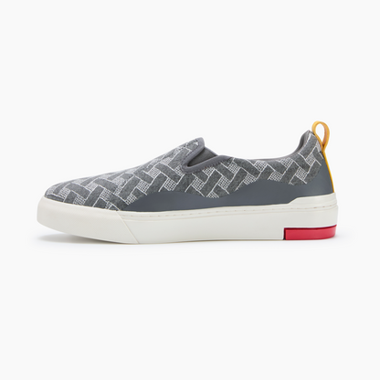 Enhanced Canvas Slip On Piscator Grey