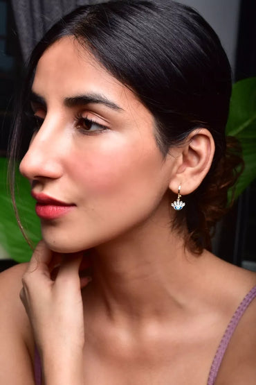 Evil Eye Copper Drop Earrings