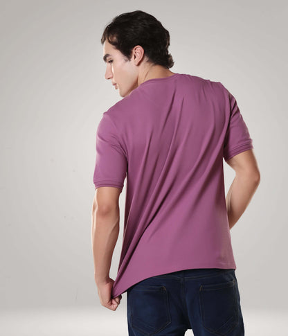 Crew Neck Tshirt |Cool Tech + UV Protectant + Anti Odour  DUSTYROSE