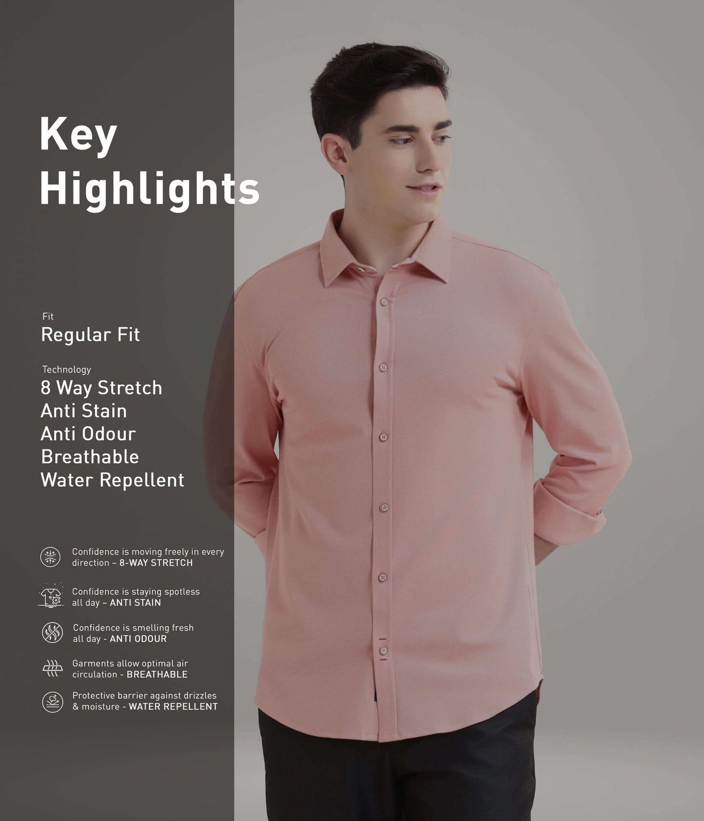Shirt | Anti Stain Anti Odor Water Repellent   RUSTICORANGE