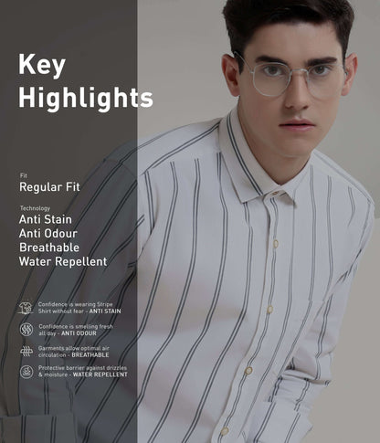 Shirt | Anti Stain Anti Odor Water Repellent   COLADAWHITE