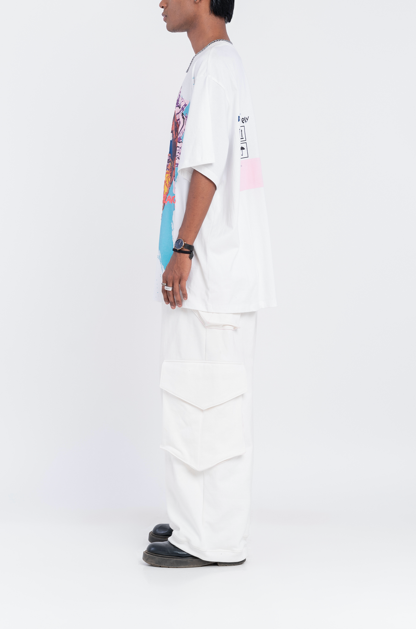 8 Billion Flavours' T-Shirt (White) | Huemn at Broadway