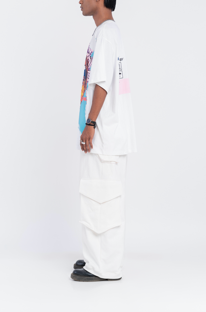 8 Billion Flavours' T-Shirt (White) | Huemn at Broadway