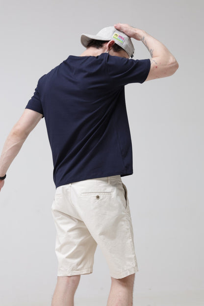 Crew Neck Tshirt | Anti Stain Anti Odor Water Repellent-BLUEMIST