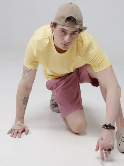 Crew Neck Tshirt | Anti Stain Anti Odor Water Repellent-AMBER