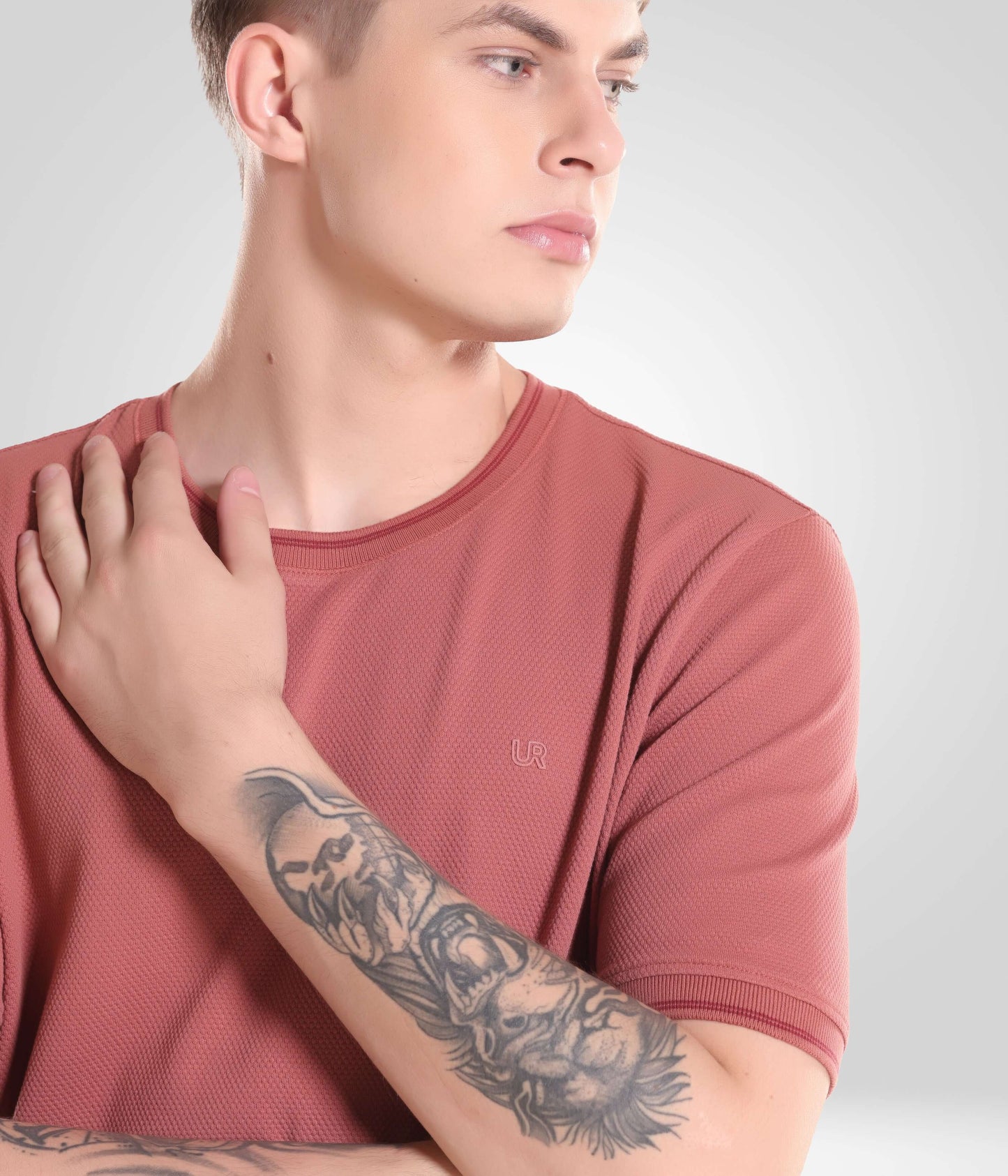 Crew Neck Tshirt |Cool Tech + UV Protectant + Anti Odour  VIVIDBRICK