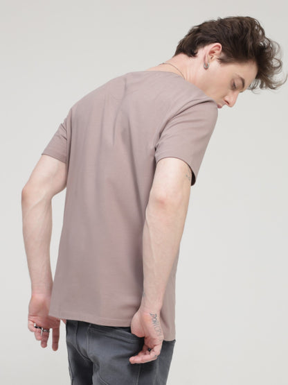 Crew Neck Tshirt | Anti Stain Anti Odor Water Repellent-DUSKYMAROON