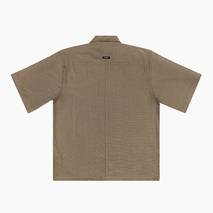 Circuit Shirt Brown | Ludic at Broadway