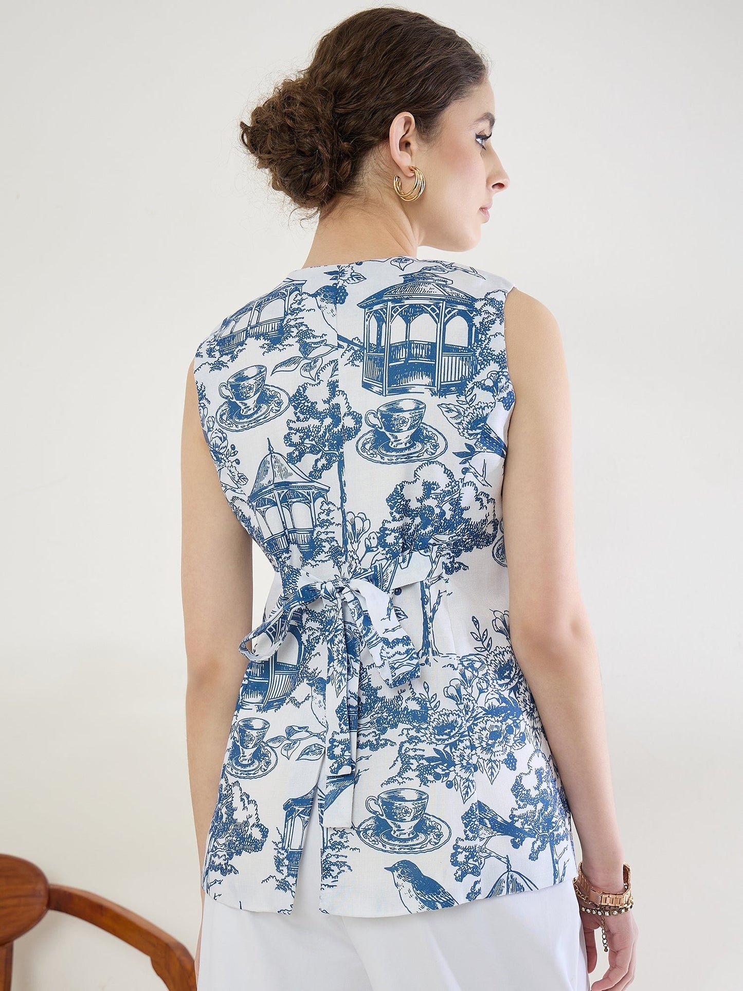 Pure Linen Tailored Waistcoat