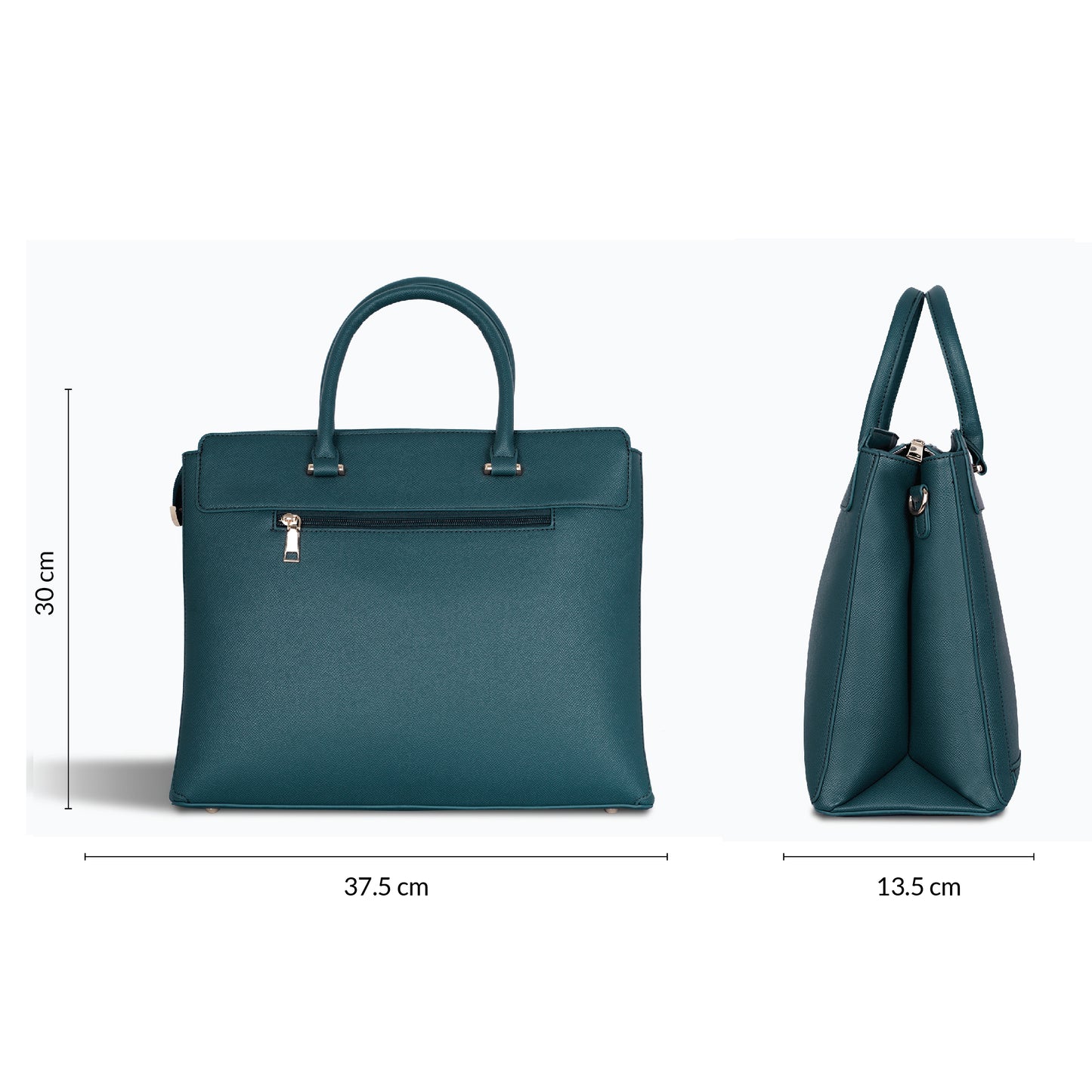 Carriall Empress Vegan Leather Tote bag  for women & girls (Dark Teal)