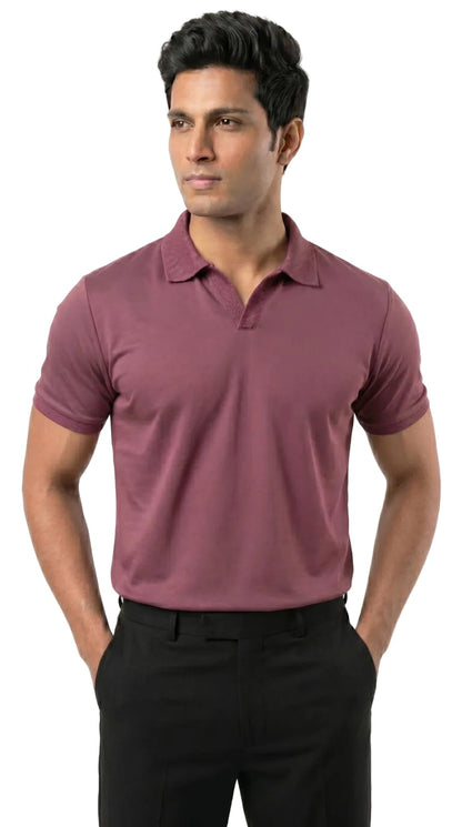 Wing Polo - Rose Wood