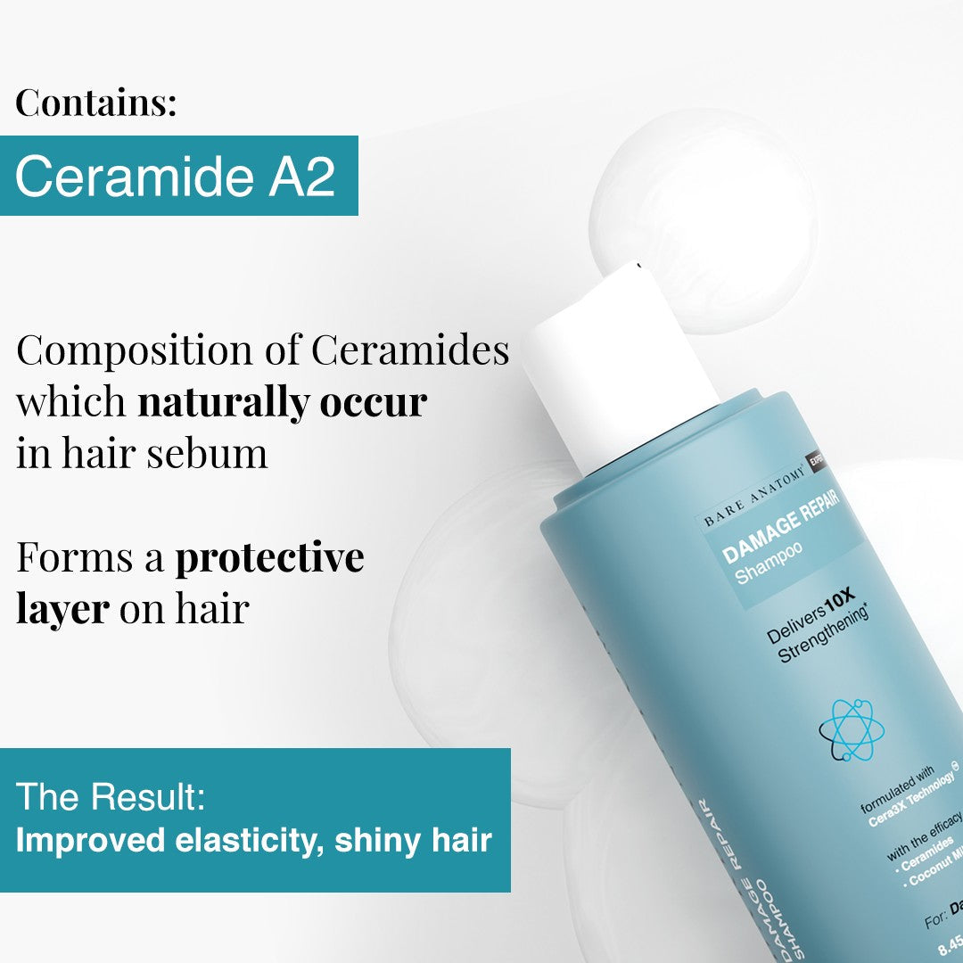 Damage Repair Shampoo for Dry & Brittle Hair | 10X Hair Strengthening- 250 ml | Pack of 3
