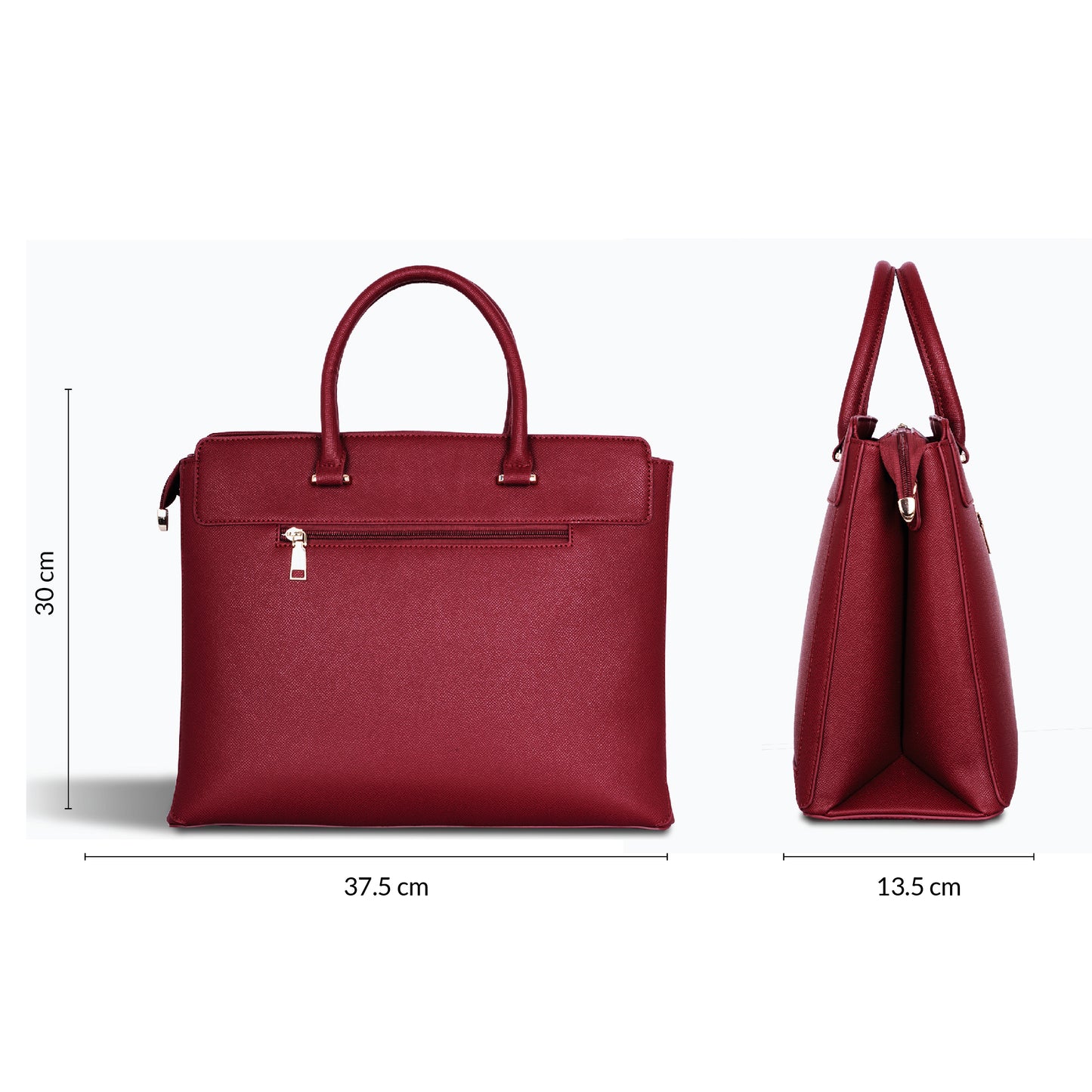 Carriall Empress Vegan Leather Tote bag for women & girls (Wine Red)