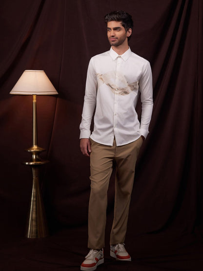 Wave Print Party Shirt - Luminous