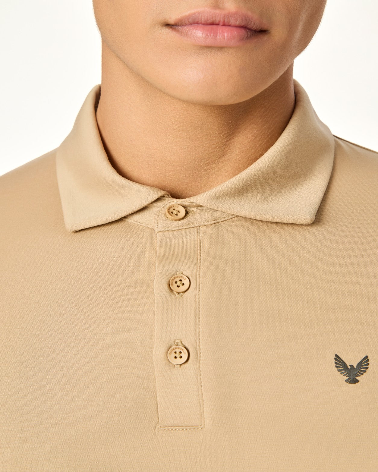 ARIN â€“ The Lucky Dove Beige Polo-Lustra Cotton