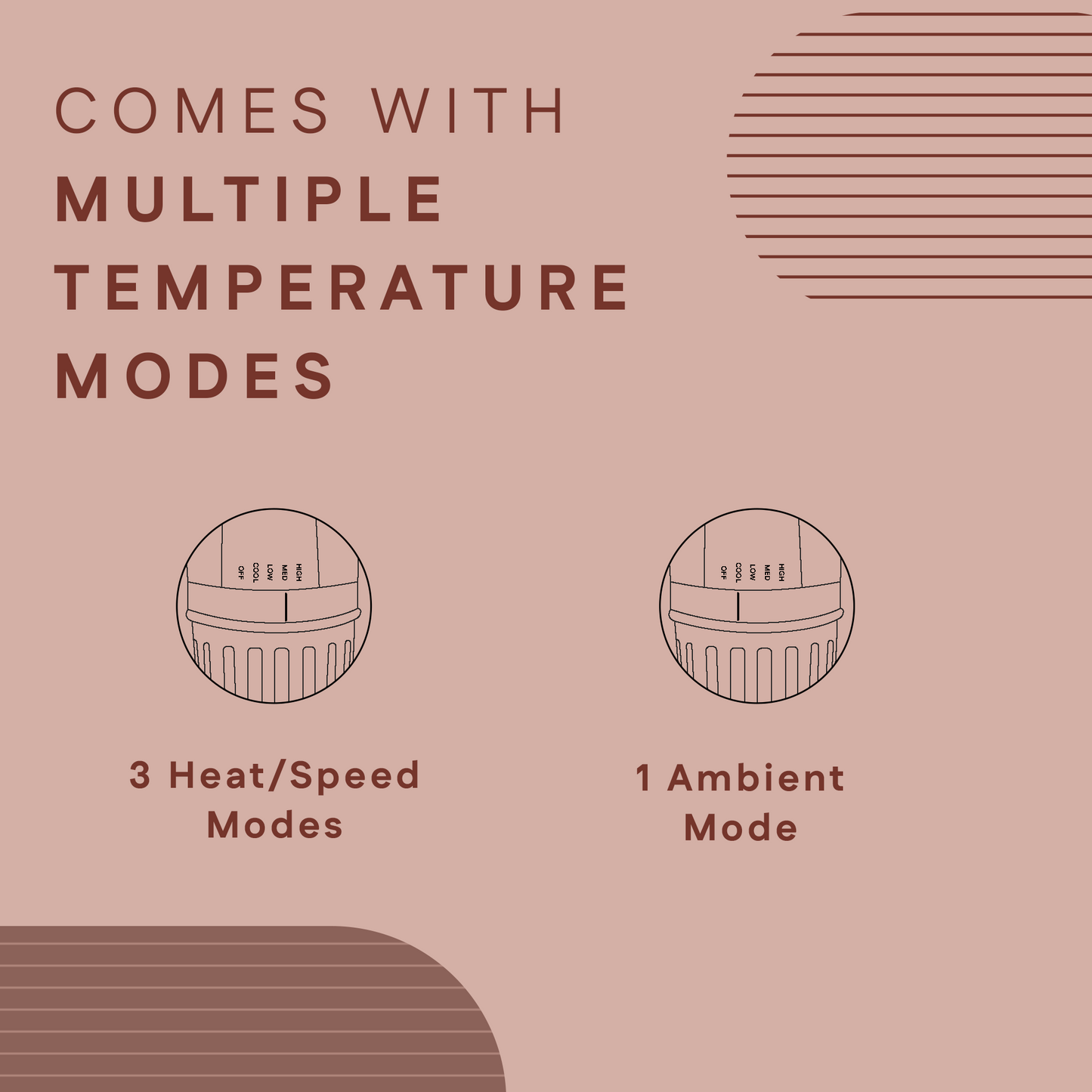 3 in 1 Hair Blow Brush | Dry, Curl & Volumize with Adjustable Heat