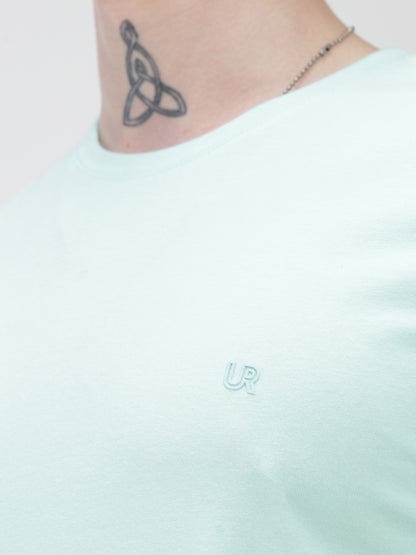 Crew Neck Tshirt | Anti Stain Anti Odor Water Repellent-AQUA