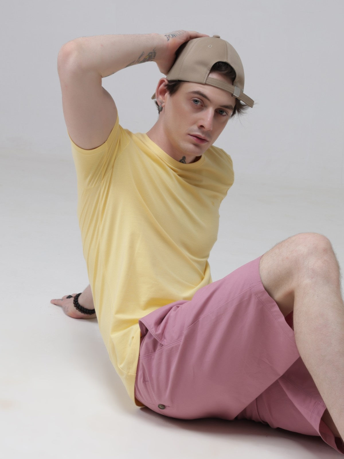 Crew Neck Tshirt | Anti Stain Anti Odor Water Repellent-AMBER