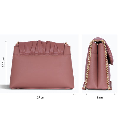 Carriall Bella Womens Vegan Leather Handbag for women & girls (Pink)