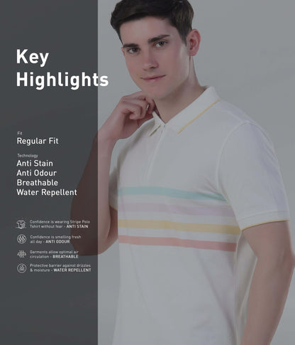 Polo Tshirt | Anti Stain Anti Odor Water Repellent   VANILLACREAM