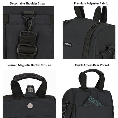 Carriall Black Meal Bag/Tiffin/Lunch Bag for Office.