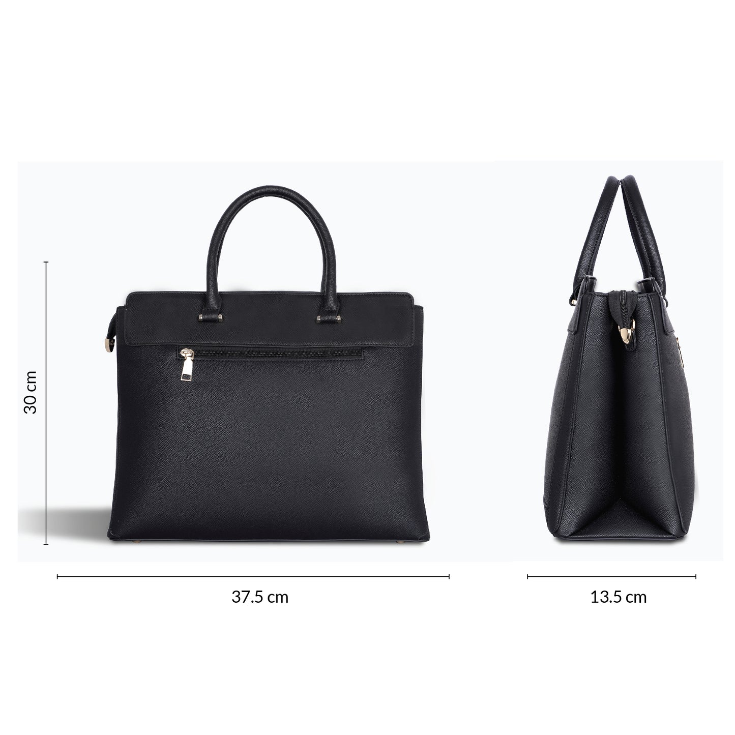 Carriall Empress Vegan Leather Tote bag for women & girls (Black)