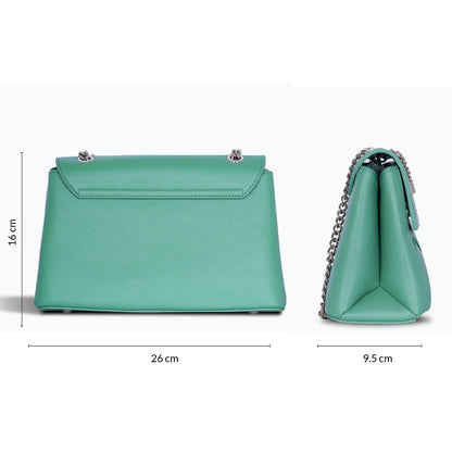 Carriall Celesta Womens Vegan Leather Handbag for women & girl (Green)